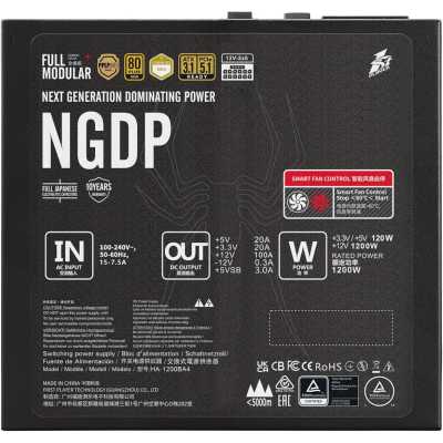 блок питания 1STPLAYER NGDP 1200W Black HA-1200BA4 Черный