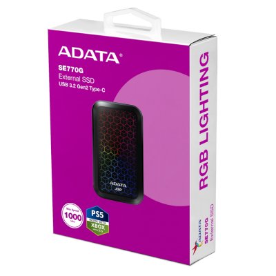SSD диск ADATA SE770G 2Tb ASE770G-2TU32G2-CBK Черный