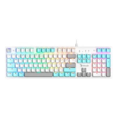 клавиатура A4Tech Bloody S510N Icy White Белый-голубой