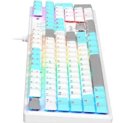 клавиатура A4Tech Bloody S510R Icy White Белый-голубой