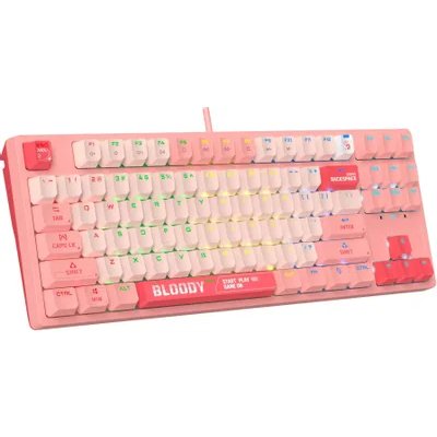 клавиатура A4Tech Bloody S87 Energy Pink Розовый