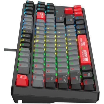 клавиатура A4Tech Bloody S87 Energy Red Серый-красный