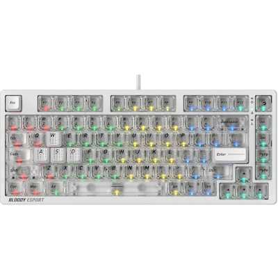 клавиатура A4Tech Bloody MS76 White Белый