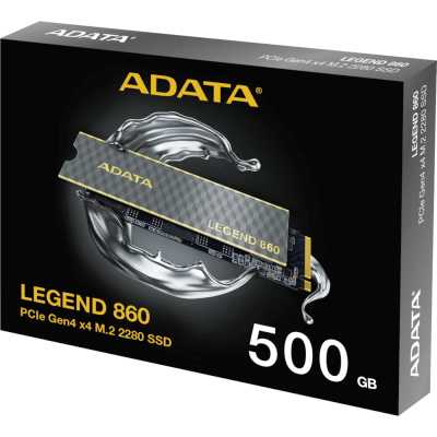 SSD диск ADATA Legend 860 500Gb SLEG-860-500GCS Черный