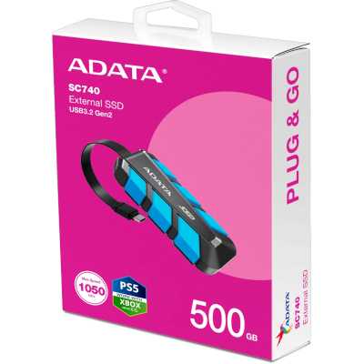 SSD диск ADATA SC740 500Gb SC740-500G-CBU Синий