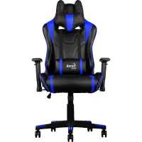 игровое кресло AeroCool AC220-BB белый - синий