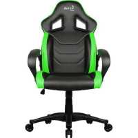 игровое кресло AeroCool AC60C AIR-BG черно-зеленый