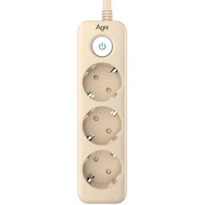 сетевой фильтр AGNI TP-FD3E-3m-ivory слоновая кость
