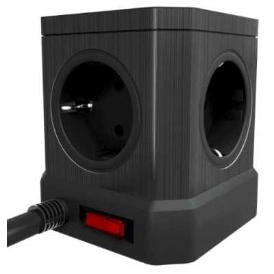 сетевой фильтр AGNI TP-VE4U5E-C-5m-black черный