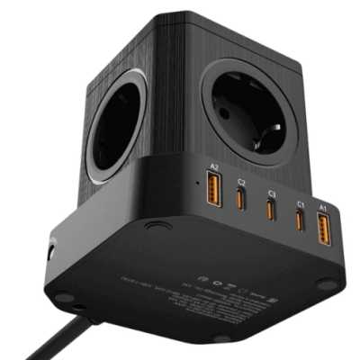 сетевой фильтр AGNI TP-VE5U5E-C-2m-black