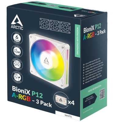 кулер Arctic BioniX P12 A-RGB White 3 Pack