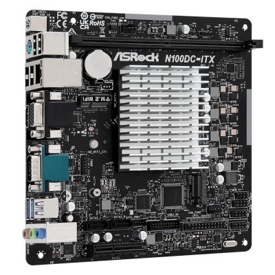 материнская плата ASRock N100DC-ITX Черный