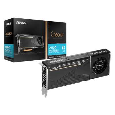 видеокарта ASRock AMD Radeon AI PRO R9700 Creator 32GB Черный