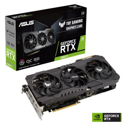 видеокарта ASUS nVidia GeForce RTX 3060 Ti 8Gb TUF-RTX3060TI-O8GD6X-GAMING