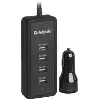 автомобильный адаптер Defender ACA-02 83568 Черный