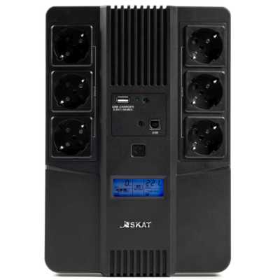 ИБП Бастион SKAT-UPS 800-AID-IN-1x9 Черный