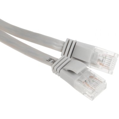 патч-корд Buro BU-5E-FLAT-1M-G Серый