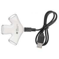 разветвитель USB Buro BU-HUB3-0.5-U2.0-PAW белый