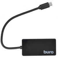 разветвитель USB Buro BU-HUB4-0.2-U3.0 черный