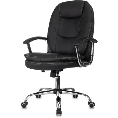 офисное кресло Бюрократ CH-868SL/BLACK-PU черный