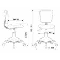 стул Бюрократ CH-W204/F/STICK-BL голубой