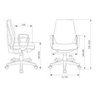 стул Бюрократ CH-W545/GRAFIT серый