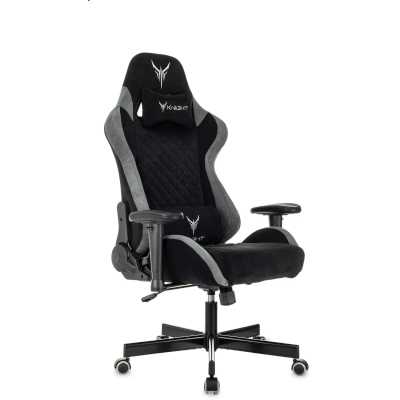 игровое кресло Бюрократ KNIGHT REGAL FABR-B черный-серый