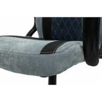 игровое кресло Бюрократ VIKING 6 KNIGHT BL FABRIC серый-синий
