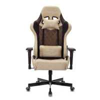 игровое кресло Бюрократ VIKING 7 KNIGHT BR FABRIC коричневый-бежевый