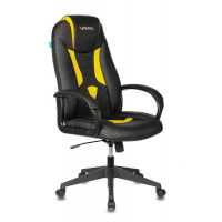 игровое кресло Бюрократ VIKING-8N-BL-YELL черно-желтый
