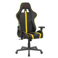 игровое кресло Бюрократ VIKING ZOMBIE A4 YEL черно-желтый
