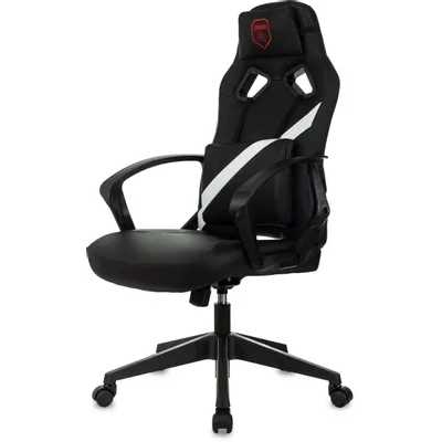 игровое кресло Бюрократ ZOMBIE 300 Black-White черно-белый