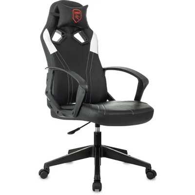 игровое кресло Бюрократ ZOMBIE 50 Black/White черно-белый
