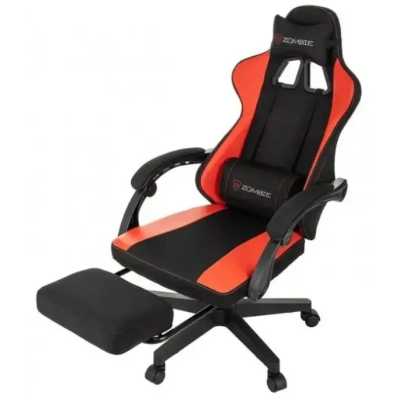 игровое кресло Бюрократ ZOMBIE Weaver Black/Red черный-красный