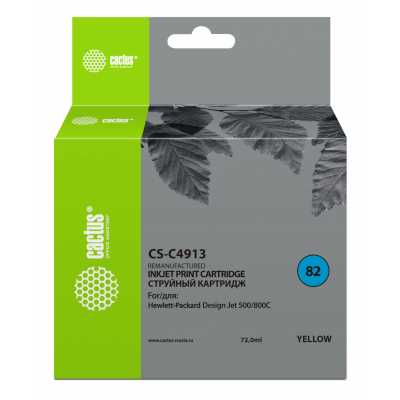 картридж Cactus CS-C4913 желтый