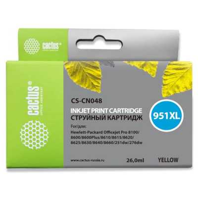 картридж Cactus CS-CN048 желтый