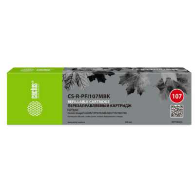картридж Cactus CS-R-PFI107MBK черный матовый