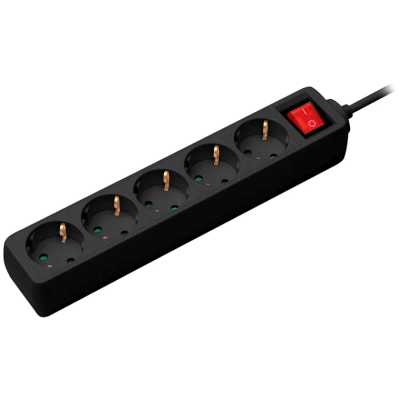 сетевой фильтр CBR CSF SP-5-030M-B Black черный