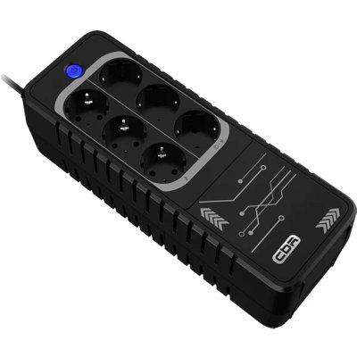 ИБП CBR Light LGT-650H-6F-LDB Черный