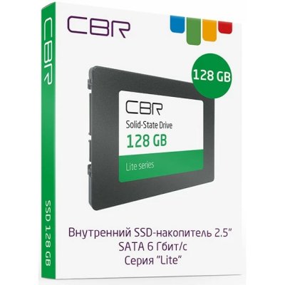 SSD диск CBR Lite 128Gb SSD-128GB-2.5-LT22 Черный