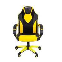 игровое кресло Chairman Game 17 Black-Yellow черно-желтый