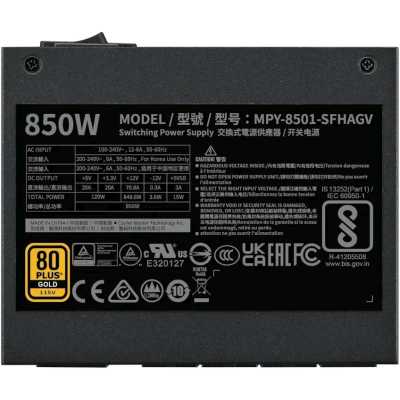 блок питания Cooler Master V850 SFX Gold Gen.5 850W MPY-8501-SFHAGV-3EEU Черный
