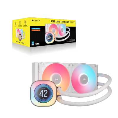 кулер Corsair iCUE LINK Titan 240 RX LCD CW-9061025-WW Белый