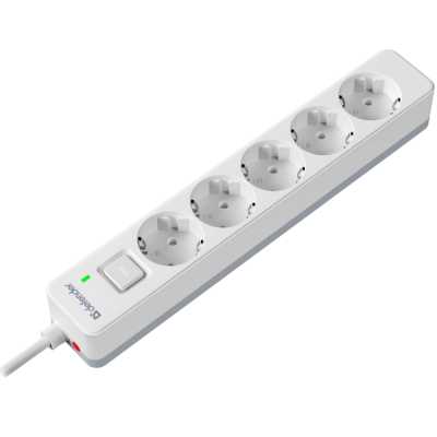 сетевой фильтр Defender DFS 133 White белый