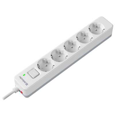 сетевой фильтр Defender DFS 135 White белый