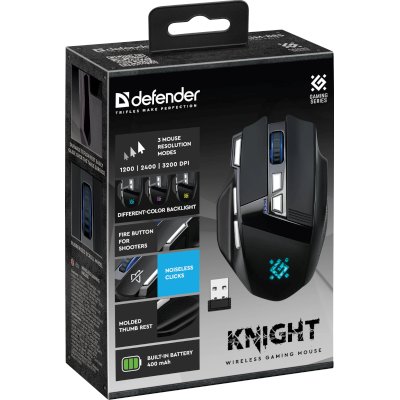 мышь Defender Knight GM-885 Black Черный