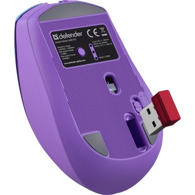 мышь Defender Mystery MM-301 Фиолетовый