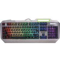 клавиатура Defender Stainless steel GK-150DL Серебристый-черный