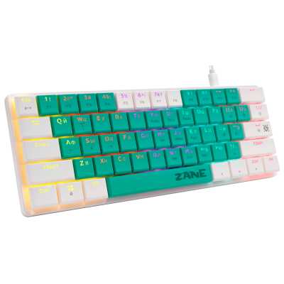 клавиатура Defender Zane GK-089 Green-White 45087 Белый-зеленый