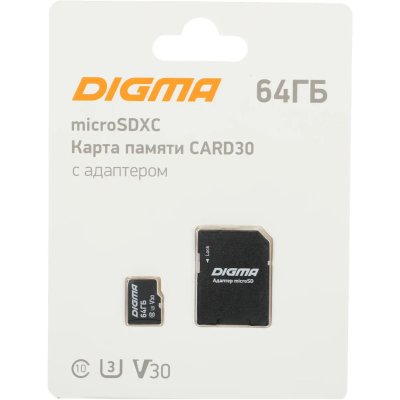 карта памяти Digma 64GB DGFCA064A03